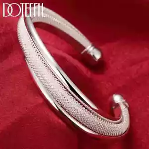 DOTEFFIL Braccialetto Moda Argento Sterling 925 Moda Gioielli Grande Donna - Foto 1 di 6