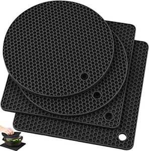 Silicone Trivet Pot Mat Silicone Pot Holders for Hot Pan and Pot Pads. Heat R...