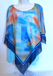 Dawn Davis Women's XL Multicolored Kimono with Under Shirt - Picture 1 of 6
