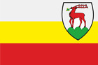 Fahne Jelenia Gra Hirschberg (Polen) 30 x 45 cm Bootsflagge Premiumqualitt