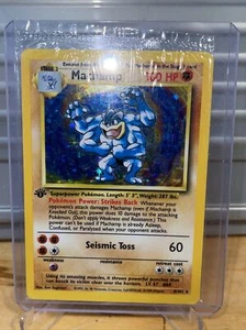 1999 Pokemon Card | Base | 1st Edition Machamp Holo SEALED 8/102 NM/M Grade High - Picture 1 of 6