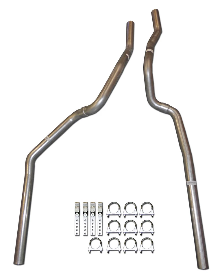 96-99 Chevrolet GMC Truck 5.7L Mandrel Bent Dual Exhaust Tail Pipe Kit - Image 1 of 2
