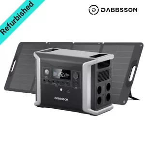 Dabbsson Solargenerator Tragbar DBS1300 1330Wh LFP Powerstation +120W Solarpanel - Bild 1 von 17