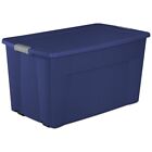 45 Gal. Wheeled Latch Tote Camping Bedding Storage Boxes Box Bin Adult Plastic