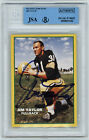 PACKERS Jim Taylor signed Team Issued card AUTO JSA Beckett Slab Autographed HOF