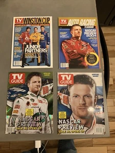 Lot of 4 Dale Earnhardt Jr TV Guide NASCAR Magazines - Picture 1 of 1