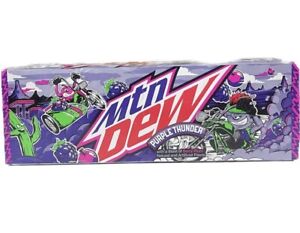 MOUNTAIN DEW PURPLE THUNDER BLAST BERRY PLUM 12 PACK 12 OZ CANS LIMITED EDITION