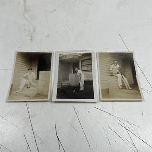 Lote de fotos originales vintage 1947 Cricket Mint Albert Club Trophy Melbourne Aus - Imagen 1 de 4