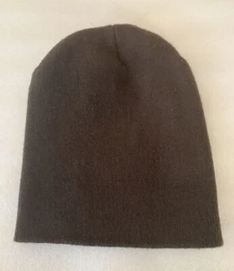 EUC Thinsulate Beanie Unisex Adult Brown Plain Knit Hat, One Size - Picture 1 of 6
