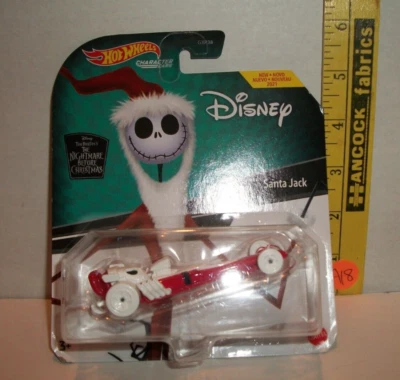 HOT WHEELS Character Cars Disney The Nightmare Before Christmas SANTA JACK A18 - Image 1 of 3