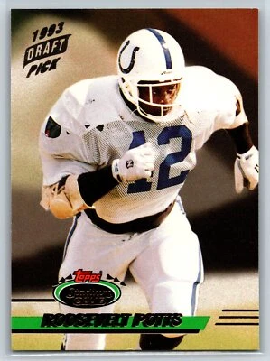 1993 Topps Stadium Club Roosevelt Potts Rookie Indianapolis Colts RC #349 - Image 1 of 2