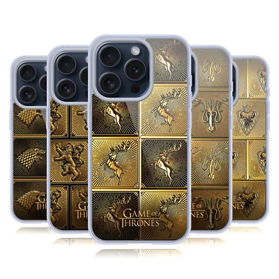 OFFICIAL HBO GAME OF THRONES GOLDEN SIGILS SOFT GEL CASE FOR APPLE iPHONE PHONES - Image 1 of 4