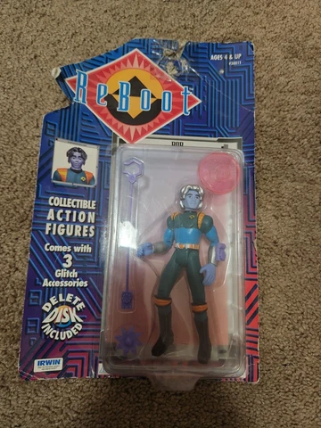 Reboot Action Figure Bob with 3 Glitch Accessories Cover