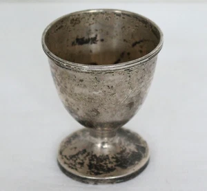 SCHÖNER ALTER EIERBECHER AUS ENGLAND 925er SILBER ECHTSILBER #12191 - Bild 1 von 7