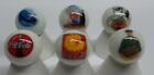Set of 6 Coca Cola Set 2 Glass Advertising Marbles With Stands Currently C$24.99 on eBay