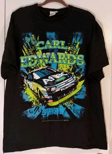 Camisa Nascar Para Hombres Años 2000 De Colección Negra Carl Edwards Aflac Racecar #99 Talla 2XL - Imagen 1 de 5
