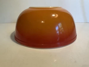 Vintage Pyrex Flameglo 404 Orange Rot Rührschüssel 4 Quart - Bild 1 von 8