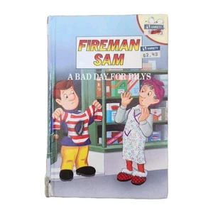 FIREMAN SAM Buzz Book - A Bad Day for Dilys by Caroline Hill-Trevor GUC Vtg 1990 - Picture 1 of 8