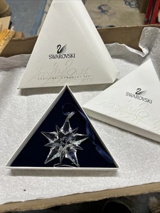 Adorno de Navidad de Cristal Swarovski 2001 Anual Grande Copo de Nieve DE COLECCIÓN CAJA NUEVA - Imagen 1 de 4