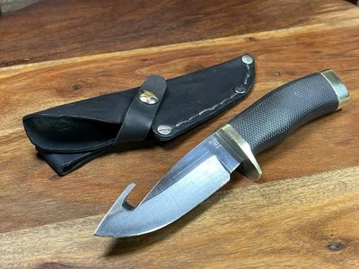 Cuchillo de hoja fija Buck USA 691 2002 Vanguard 100 años aniversario + funda de cuero Foto 1 de 4