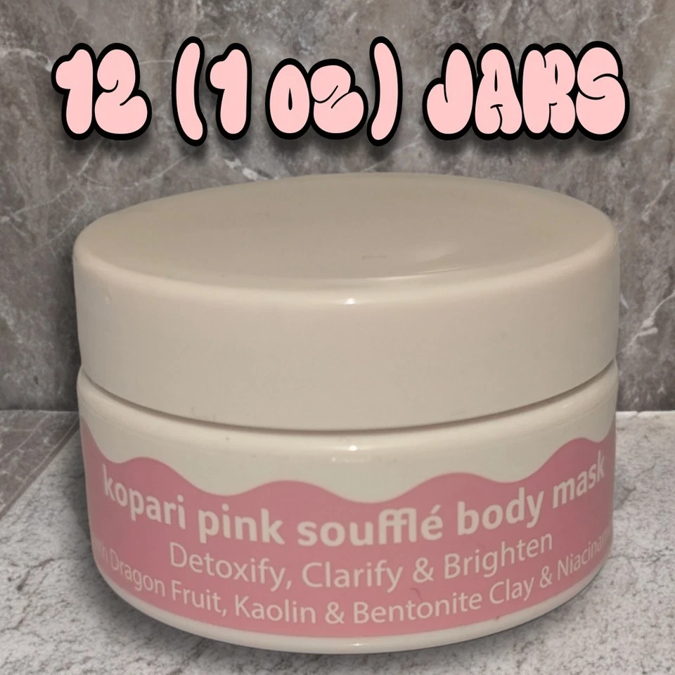 Kopari Pink Souffle Body Mask Detoxify Clarify Brighten 1oz