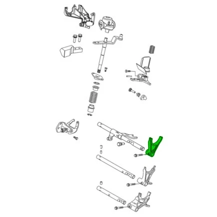 Mopar 68146153AA Manual Transmission Shift Fork For 2012 2019 500 for Fiat - Image 1 of 4