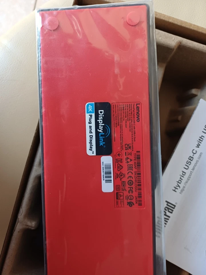 DUD9011D1 Lenovo Hybrid-USB USB-C / USB-A Port Replikator - Immagine 1 di 4