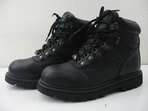 Herren 7,5 M Mack Stiefel Bulldog Schwarz Leder Stahlkappe Stiefeletten Arbeitsstiefel Chukka - Bild 1 von 18