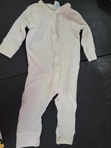 Ropa Interior Térmica Blanca Carters Años 90 De Colección 100 Algodón Pequeña Hasta 11 Lbs - Imagen 1 de 6