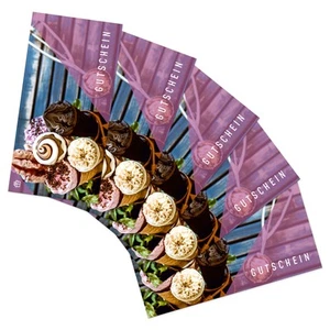 itenga 5x Geschenk Gutscheine  Set Eis Eiscafe Postkarte Geschenkkarte neu - Bild 1 von 3