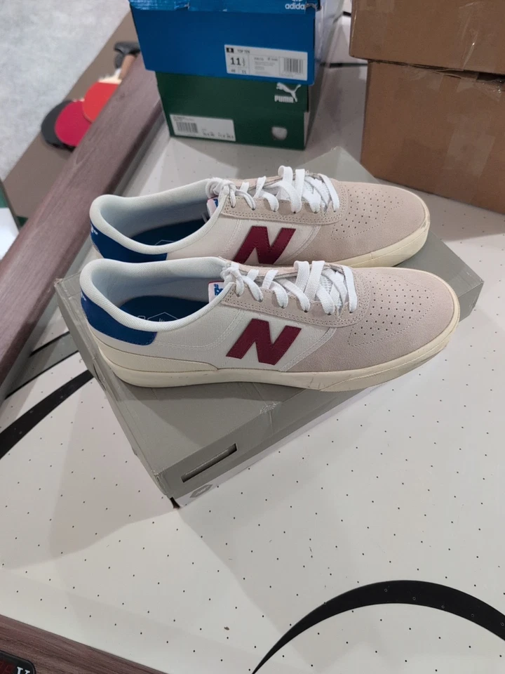 Size 11.5 - New Balance Numeric 272 White Red - Image 1 of 4