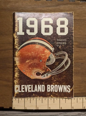Cleveland Browns 1968 Football Media Press Radio & TV Guide Publication - Image 1 of 2