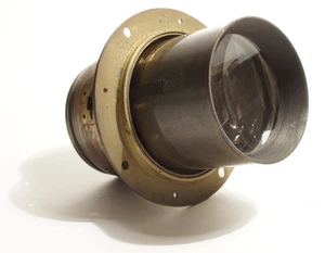 Petzval Magic Lantern Brass Lens - Triple Element - Diameter: 68.93mm - GOOD. - Picture 1 of 8