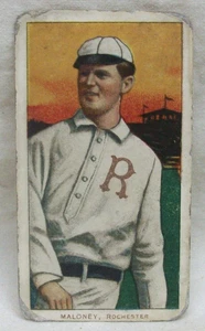 Original 1911 Rochester Hustlers Billy Maloney Baseball Card T206 Sweet Caporal - Bild 1 von 2