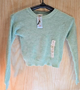 Cat & Jack Girl's Size M8 Crewneck Sweater MINT GREEN - Picture 1 of 8