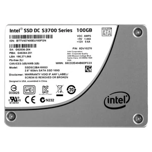 Intel DC S3700 Series 100GB SSD SATA 6Gb/s Solid State Drive SSDSC2BA100G3 - Afbeelding 1 van 1
