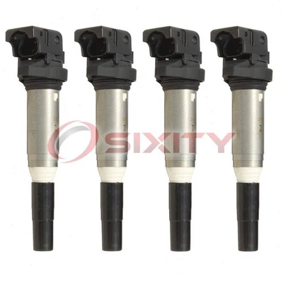 4 pc Hitachi Ignition Coils for 2015-2016 BMW 428i Gran Coupe 2.0L L4 Spark mr - Image 1 of 4