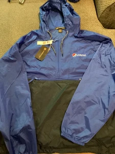 Pepsi Cola Harriton Ez Pack Quarter Zip Wind Jacket Mens XL New With Tags - Picture 1 of 4