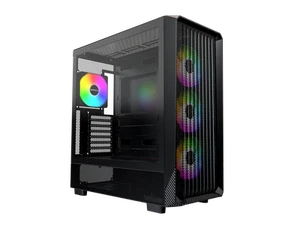 MONTECH X5- ATX Mid-Tower Gaming PC Gehäuse, High Airflow, 3x 140mm und 1x 120mm Fa - Bild 1 von 8