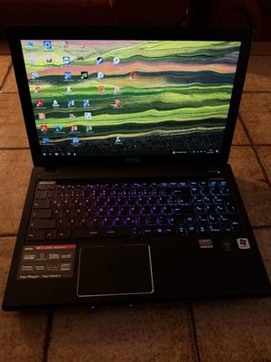 MSI GE60 2PC Apache Gaming Laptop Intel Core I5 8GB RAM 119GB SSD Win 10 - Image 1 of 4