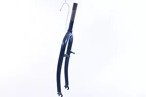 MOUNTAIN BIKE ATB 26" BLUE RIGID STEEL FRONT FORK 155mm COLUMN FACTORY BARGAIN - Picture 1 of 1