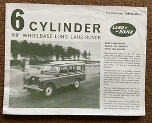 Land Rover  series 1  2 Dealer  Brochure early original 2 T Cuneo Parts Art - Picture 1 of 2