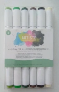 Artiste Dual Tip Illustration Markers - Chisel/Brush - Natural (6pk) - Picture 1 of 1