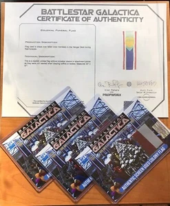 Battlestar Galactica Screen Used Prop Colony Flag Swatch - Picture 1 of 7