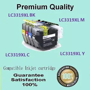 4 x LC3319XL LC3319 LC-3319XL B/C/M/Y Ink Compatible with Brother MFC J6730DW - Picture 1 of 1