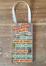 Motorhome Plaque / Sign - Rules - Have Fun Make Memories - Fun Cute Gift
