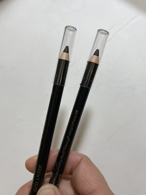 2*Estee Lauder Double Wear 24H Waterproof Gel Pencil Crayon 01 ONYX FULL SIZE - Image 1 of 4