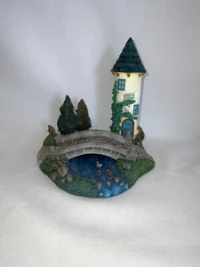 Disney Beauty and the Beast French Village Bridge And Tower EUC - Picture 1 of 7