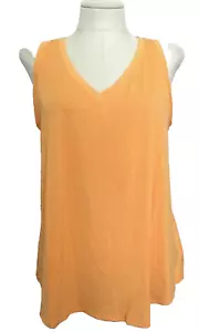 TIME AND TRU Soft Papaya Relaxed Fit Stretchy High Low Tank Sz XL* - Picture 1 of 9