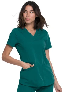 Top Dickies Balance Exfoliante Cuello en V DK875 HUN Hunter Verde Envío Gratuito - Imagen 1 de 5